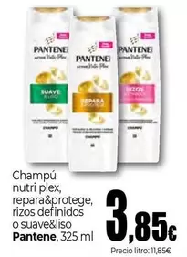 Pantene - Champú Nutri Plex, Repara&protege, Rizos Definidos O Suave&iso