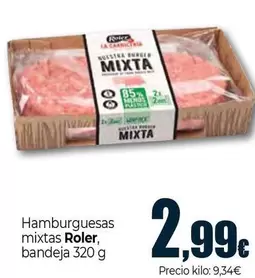 Roler - Hamburguesas Mixtas Bandeja