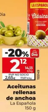 La Española - Aceitunas Rellenas De Anchoa