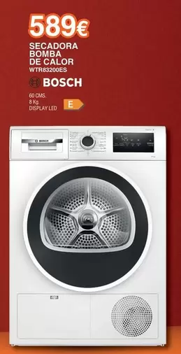 Bosch - Secadora Bomba De Calor WTR83200ES