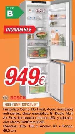 Bosch - Frig Combi KGN36VIBT