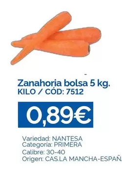 Zanahoria Bolsa