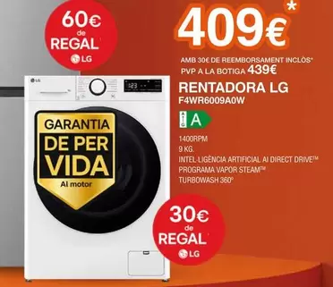 LG - Rentadora F4WR6009A0W