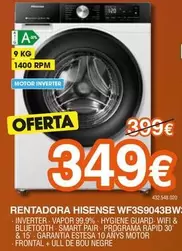 Hisense - Rentadora WF3S9043BW3