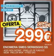 Smeg - Encimera SER60SGH3