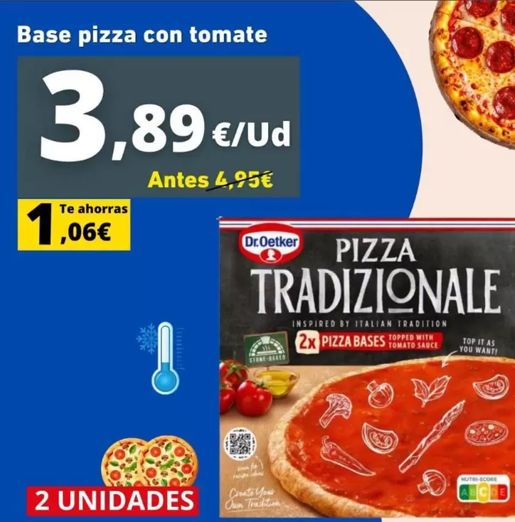 Dr.Oetker - Base Pizza Con Tomate