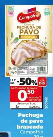 Campofrío - Pechuga De Pavo Braseada 
