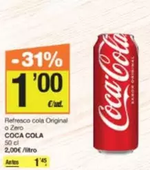 Coca-Cola - Refresco Cola Original O Zero