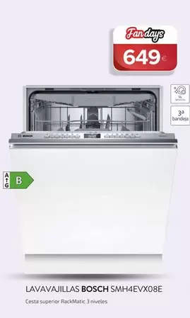 Bosch - Lavavajillas SMH4EVX08E