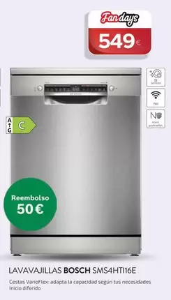 Bosch - Lavavajillas SMS4HTI16E