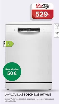 Bosch - Lavavajillas SMS4HTW16E