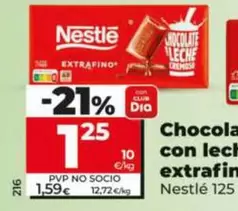 Nestlé - Chocolate Con Leche Extrafino
