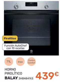Balay - Horno Pirolitico 3hb4841x3