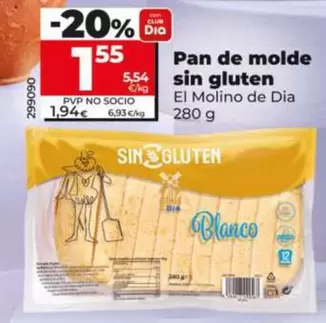 El Molino De Dia - Pan De Molde Sin Gluten