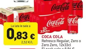 Coca-Cola - Refresco Regular, Zero O Zero Zero