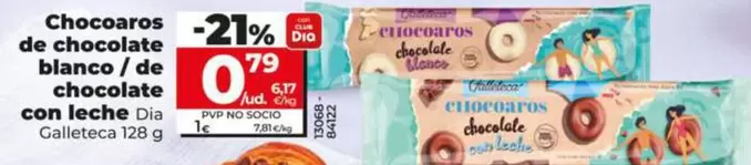 Dia Galleteca - Chocoaros De Chocolate Blanco/De Chocolate Con Leche 