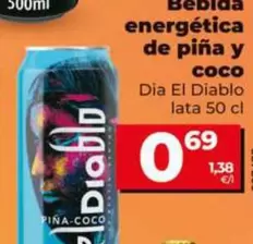 Dia El Diablo - Bebida Energética De Piña Y Coco