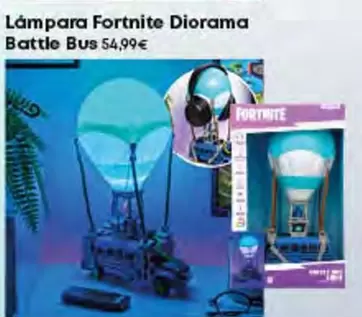 Paladone - Lampara Fortnite Diorama Battle Bus