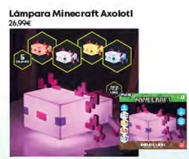 Minecraft - Axolotl Lámpara