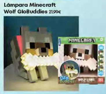 Minecraft - Wolf Globuddies Lámpara