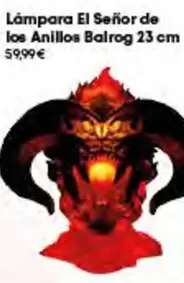 Lámpara El Senor De Los Anillos Balrog 23 Cm
