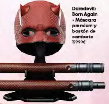 Daredevil: Born Again - Máscara Premium Y Bastón De Combate 