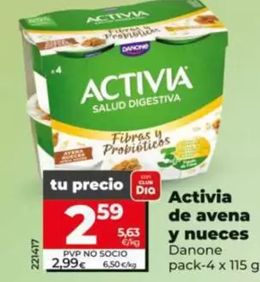 Danone - Activia De Avena Y Nueces