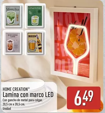 Home Creation - Lamina Con Marco LED