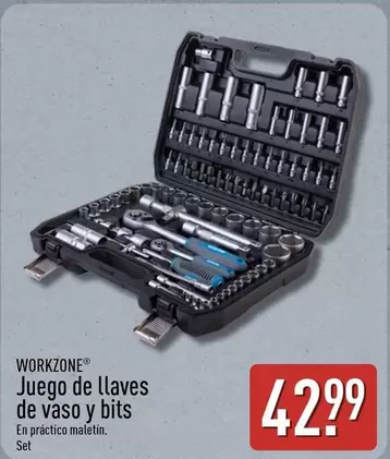 Workzone - Juego De Llaves De Vaso Y Bits