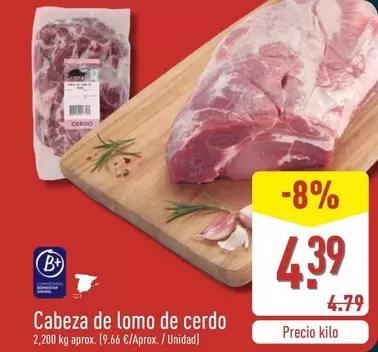 Cabeza De Lomo De Cerdo