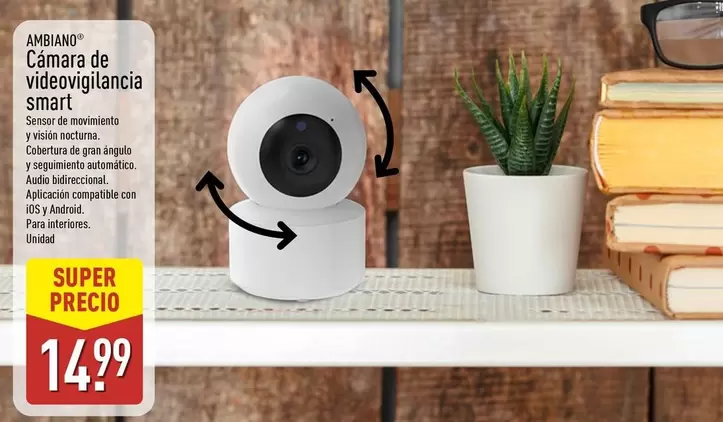 Ambiano - Cámara De Videovigilancia Smart