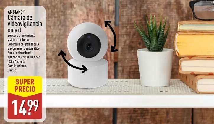 Ambiano - Cámara De Videovigilancia Smart