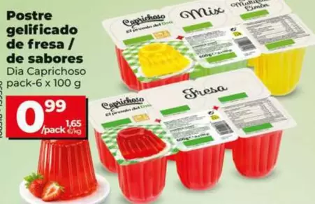 Dia Caprichoso - Postre Gelificado De Fresa/De Sabores