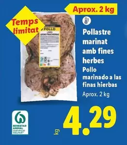 Pollo Marinat Amb Fines Herbes