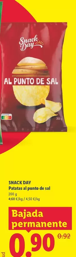 Snack Day - Patatas Al Punto De Sal