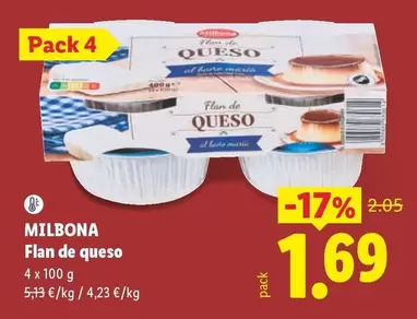 Milbona - Flan De Queso