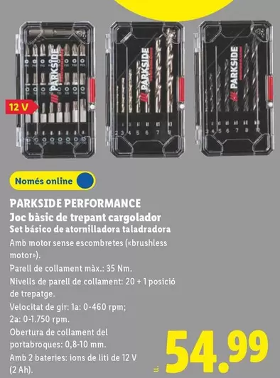 Parkside Performance - Joc Basic De Trepant Cargolador