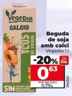Vegedia - Bebida De Soja Con Calcio