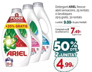 Ariel - Detergent Frescor Abril Sensacions O Llevataques