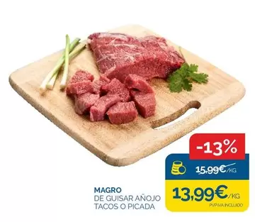 Magro De Guisar Añojo Tacos O Picada