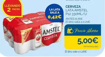 Amstel - Cerveza Lata