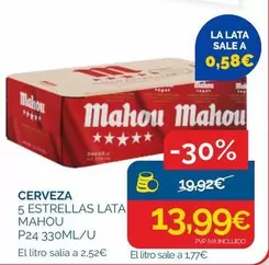Mahou - Cerveza 5 Estrellas Lata