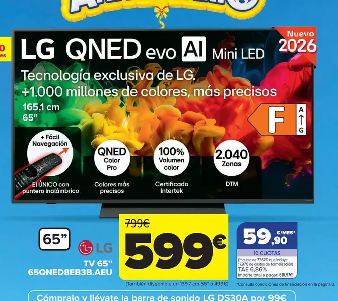 LG - Tv 65'' 65QNED8EB3B.AEU
