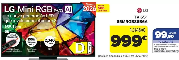 LG - Tv 65'' 65MRGB86B6A