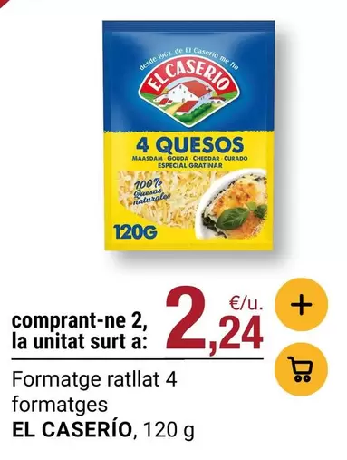 El Caserío - Formatge Ratllat 4 Formatges