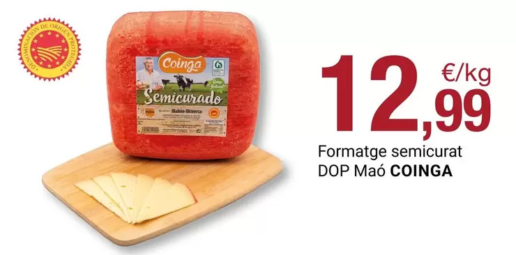 Coinga - Formatge Semicurat Dop Maó