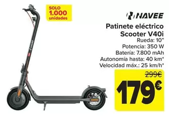Navee - Patinete Eléctrico Scooter V40i