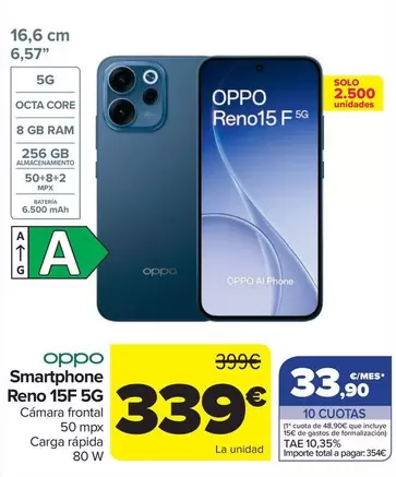 OPPO - Smartphone Reno 15F 5G