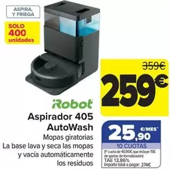 Irobot - Aspirador 405 Autowash