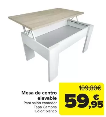 Mesa De Centro Elevable